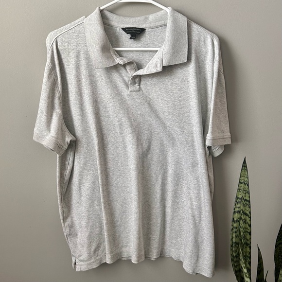 Banana Republic Light Gray Men’s Polo - Picture 1 of 6